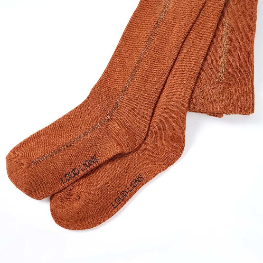 VidaXL collants enfants 128 couleur cognac