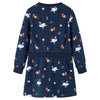 VidaXL robe enfant à manches longues 104 bleu marine