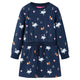 VidaXL robe enfant à manches longues 116 bleu marine