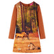 VidaXL robe enfant à manches longues 116 couleur cognac