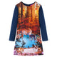 VidaXL robe enfant à manches longues 128 bleu marine