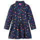 VidaXL robe enfant à manches longues 128 bleu marine