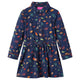VidaXL robe enfant à manches longues 140 bleu marine