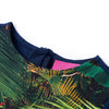 VidaXL robe enfant à manches longues 128 bleu marine