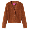 VidaXL cardigan enfant tricoté 92 couleur cognac
