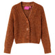 Vidaxl cardigan enfant tricoté 104 couleur cognac
