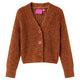 VidaXL cardigan enfant tricoté 128 couleur cognac