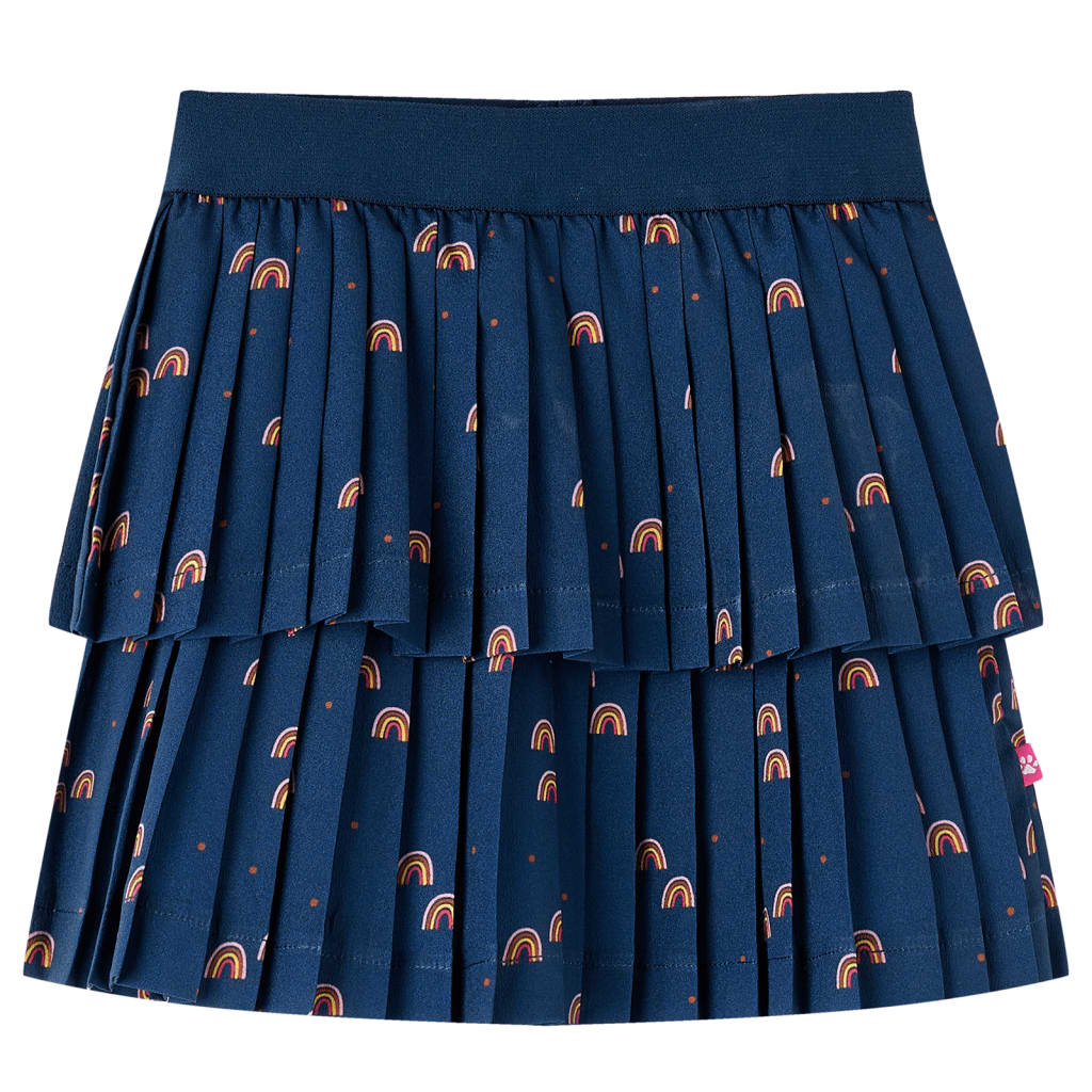 VidaXL jupe enfant 128 bleu marine