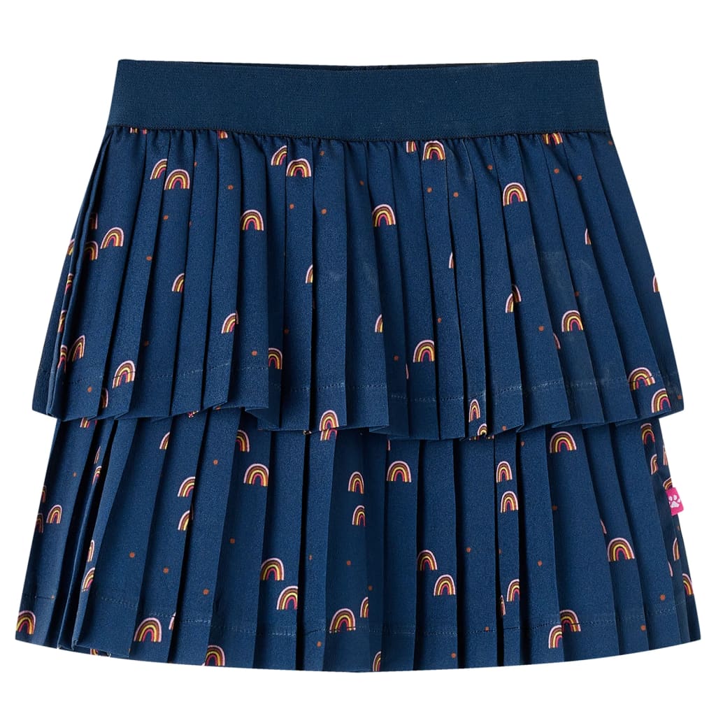 VidaXL jupe enfant 140 bleu marine