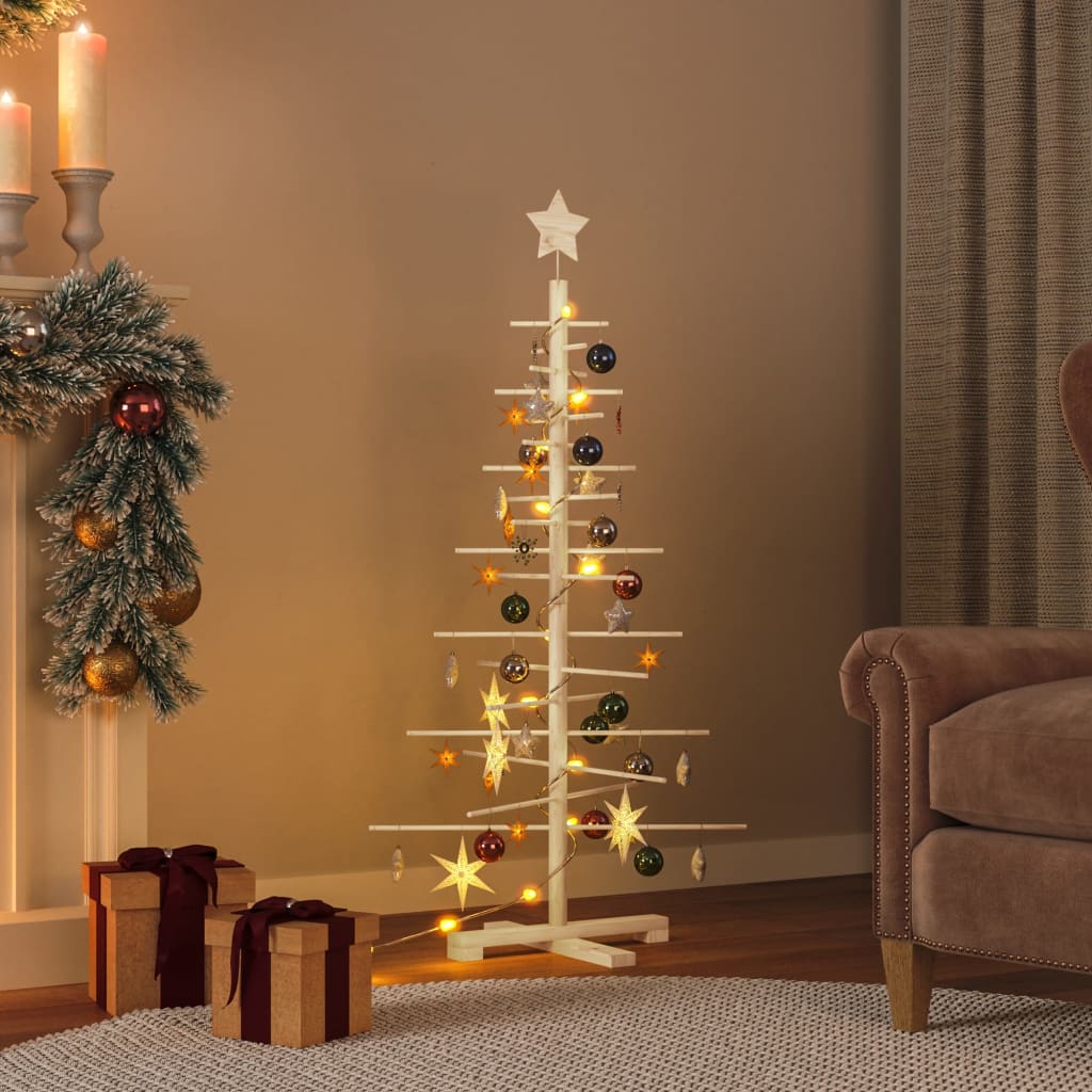 Vidaxx décoration de Noël sapin de Noël 125 cm en bois de pin massif