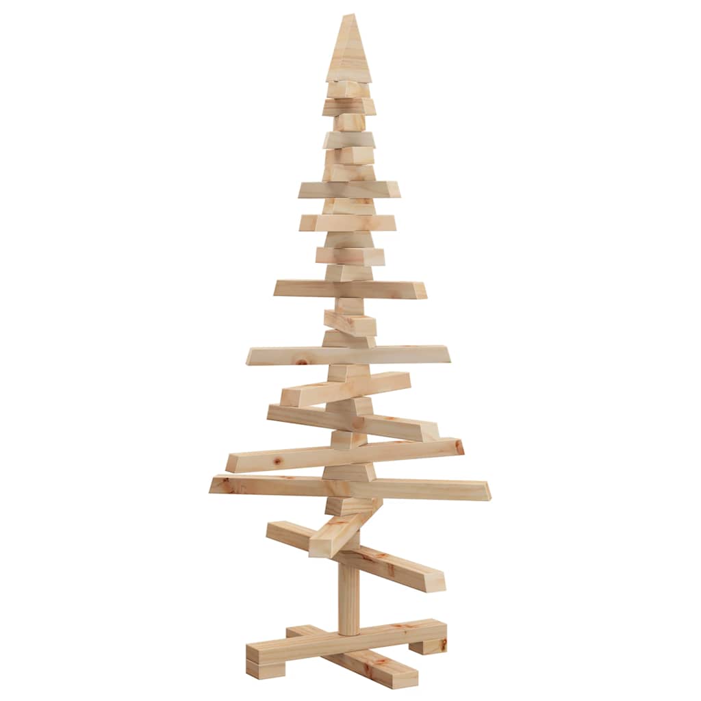 Vidaxx Décoration de Noël Sapin de Noël 90 cm en bois de pin massif