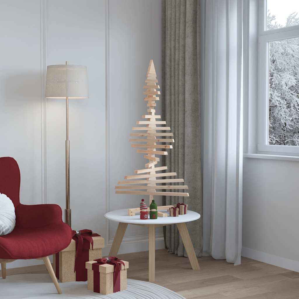 Vidaxx décoration de Noël sapin de Noël 120 cm en bois de pin massif