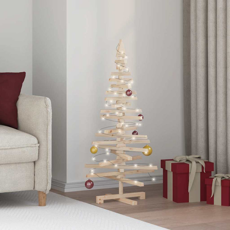 Vidaxx décoration de Noël sapin de Noël 120 cm en bois de pin massif