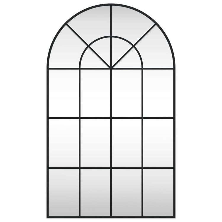 Miroir mural vidaxl boog 60x100 cm de fer noir
