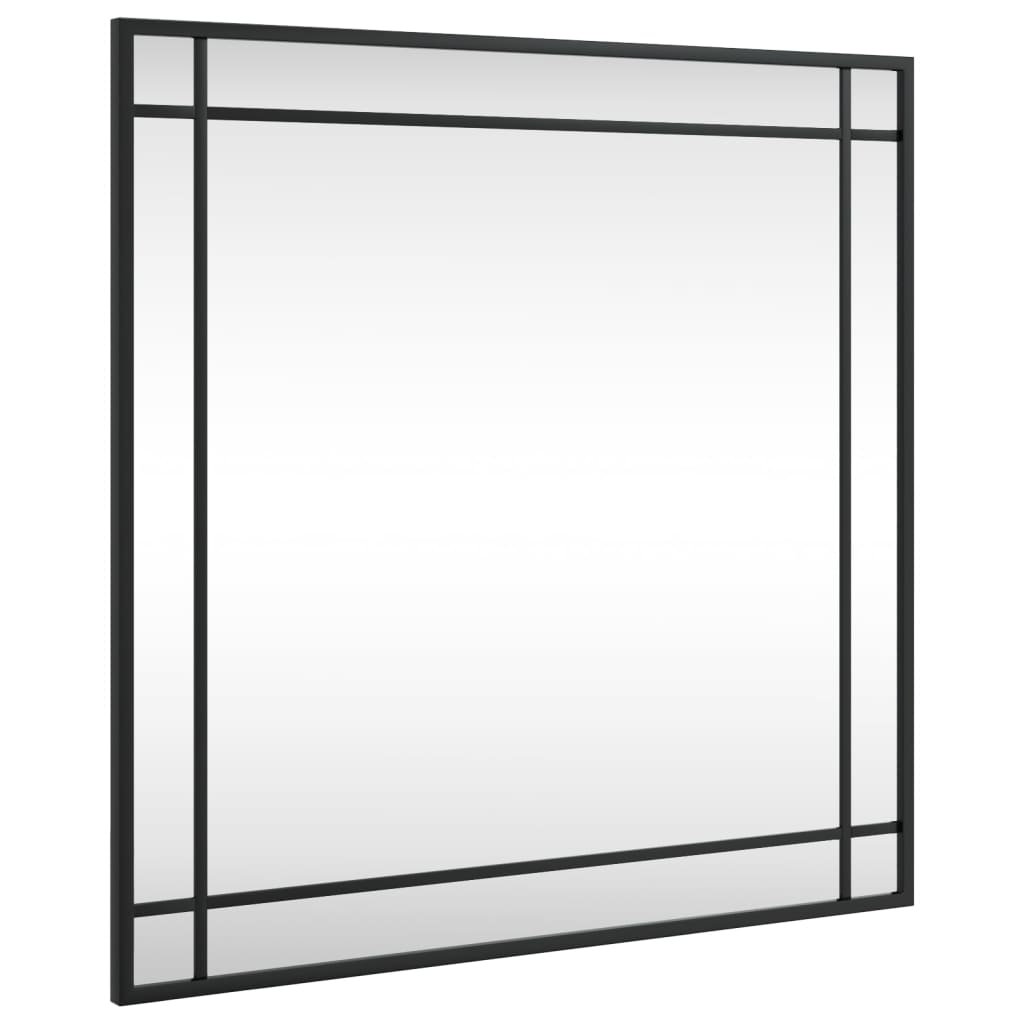 Vidaxl Mall Mirror carré 60x60 cm de fer noir