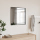 Vidaxl Mall Mirror carré 60x60 cm de fer noir