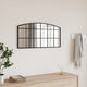 Vidaxx miroir mural arche 80x40 cm fer noir