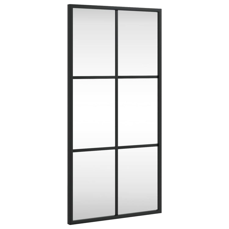 Miroir mural vidaxl rectangulaire 30x60 cm de fer noir