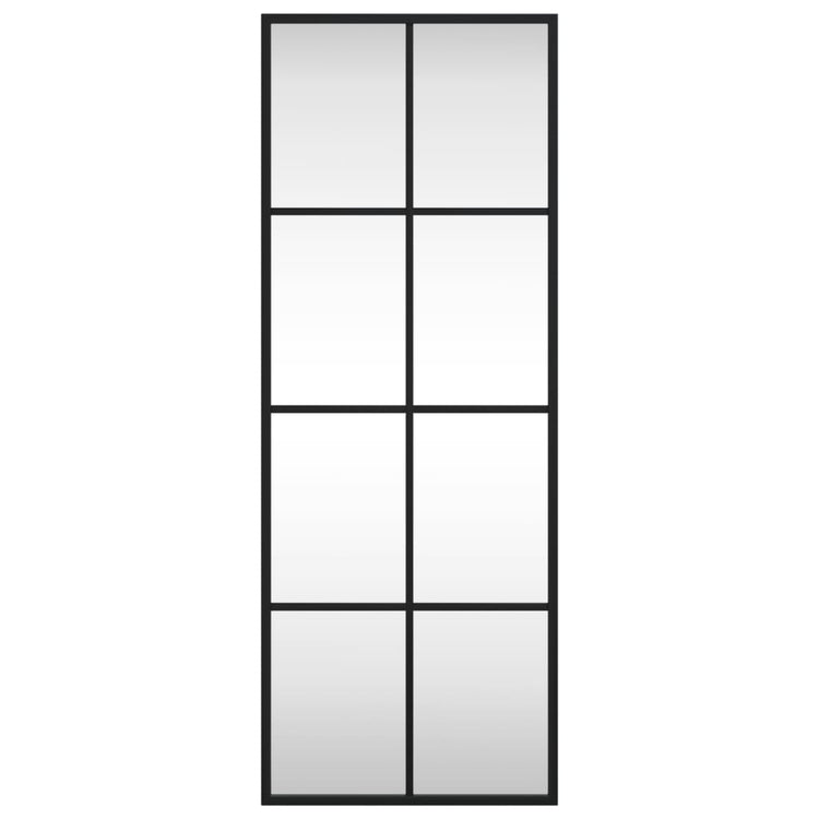 Miroir mural vidaxl rectangulaire 30x80 cm de fer noir