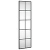 Miroir mural vidaxl rectangulaire 30x100 cm de fer noir