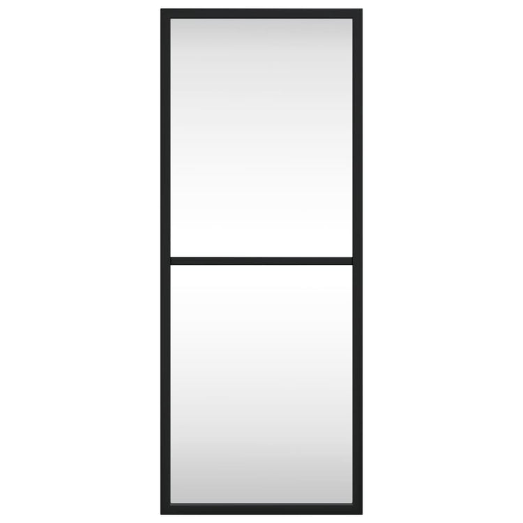 Miroir mural vidaxl rectangulaire 20x50 cm de fer noir