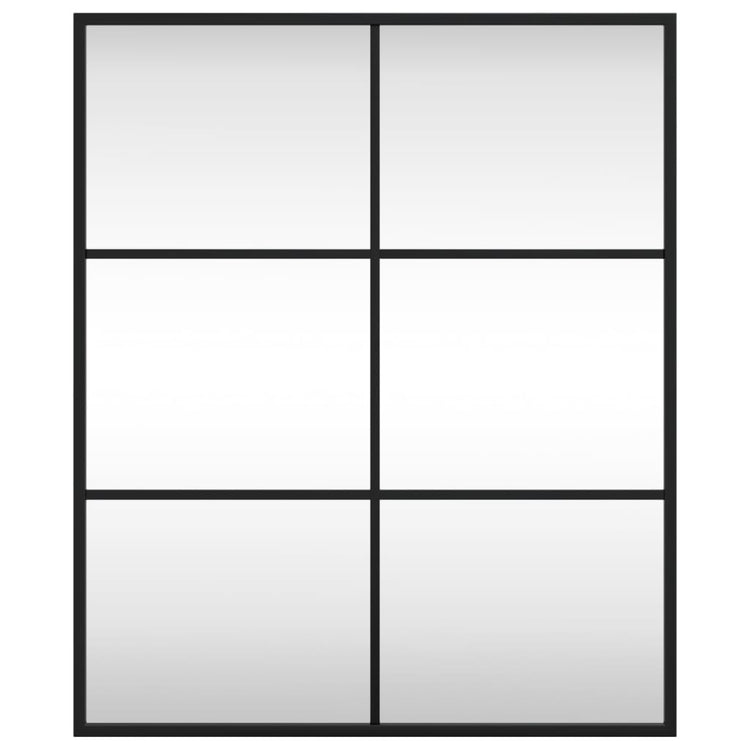 Miroir mural vidaxl rectangulaire 50x60 cm de fer noir