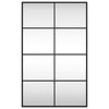 Miroir mural vidaxl rectangulaire 50x80 cm de fer noir
