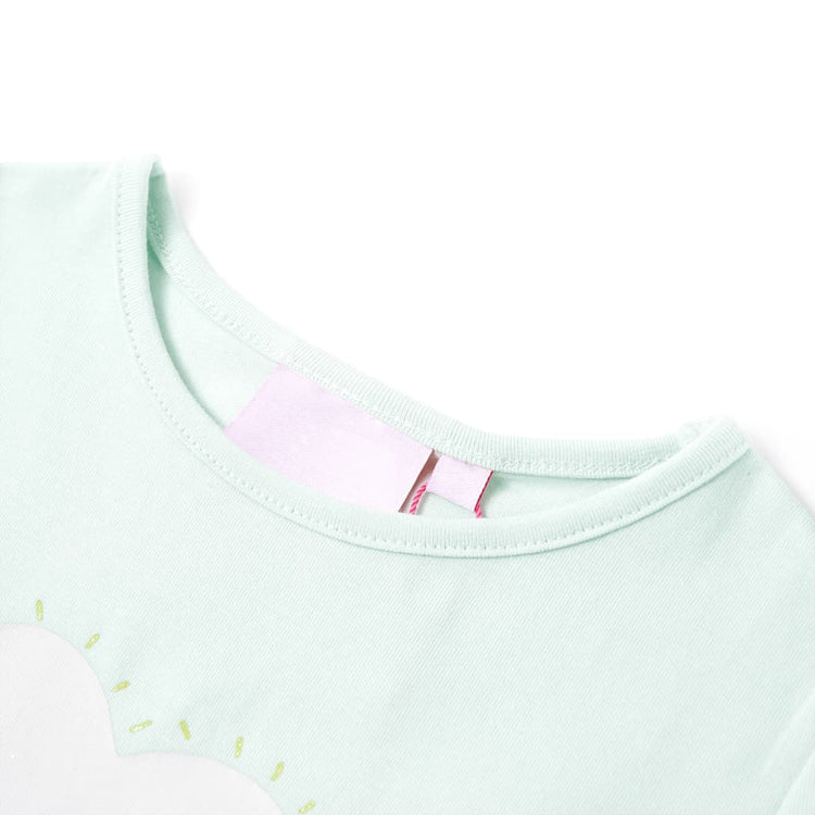 VidaXL chemise enfant 128 menthe clair