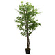 Vidaxl plante artificielle ficus 378 feuilles 80 cm vert