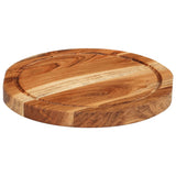 Vidaxl hakblok Ø 25x2,5 cm acaciahout solide - afbeelding 1