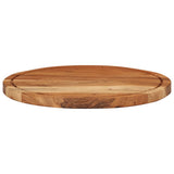 Vidaxl hakblok Ø 40x2,5 cm acaciahout solide - afbeelding 2