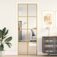 Vidaxl Porte intérieure étroite 76x201,5 cm Verre durci et couleur or en aluminium