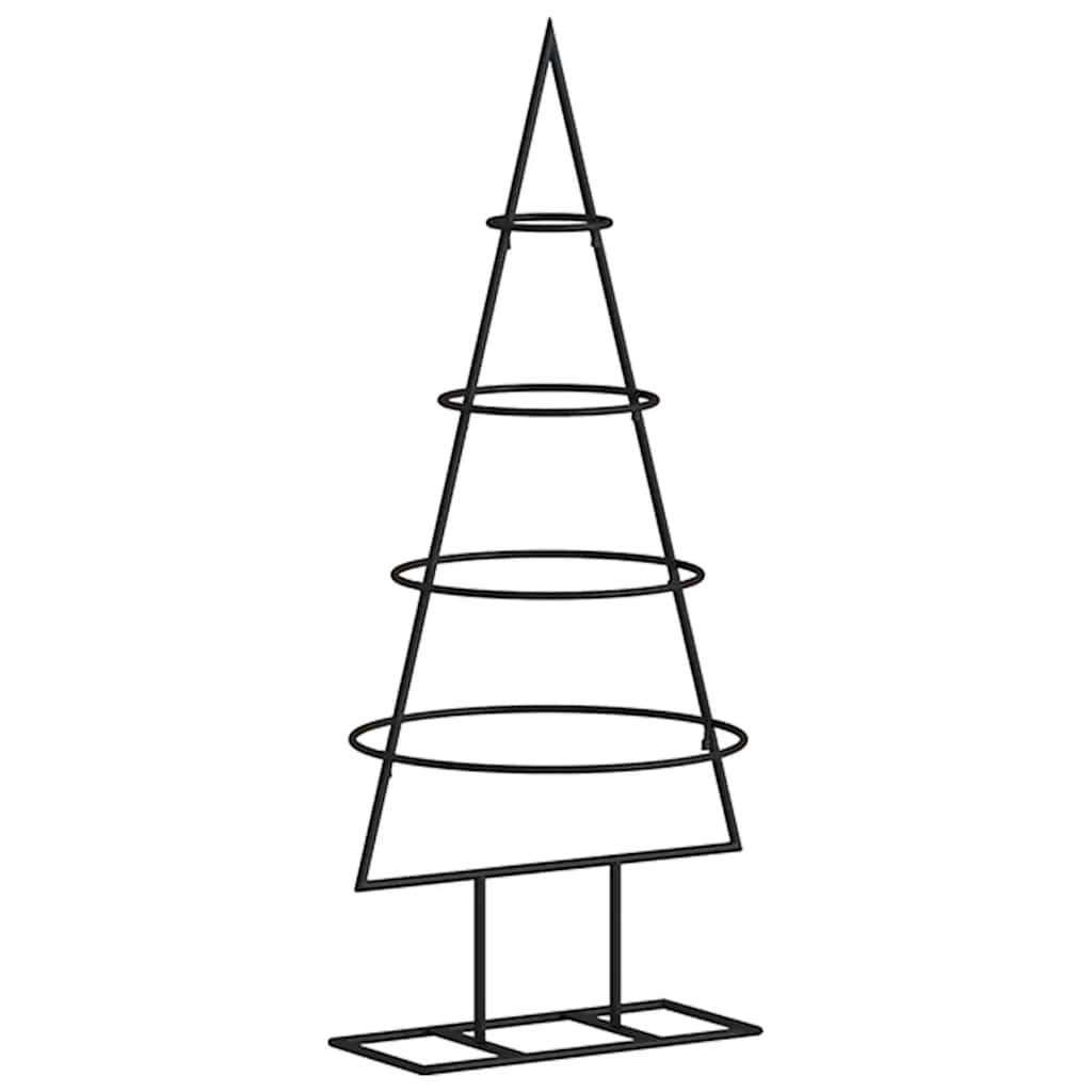 Vidaxl Décoration de Noël arbre de Noël 60 cm métal noir