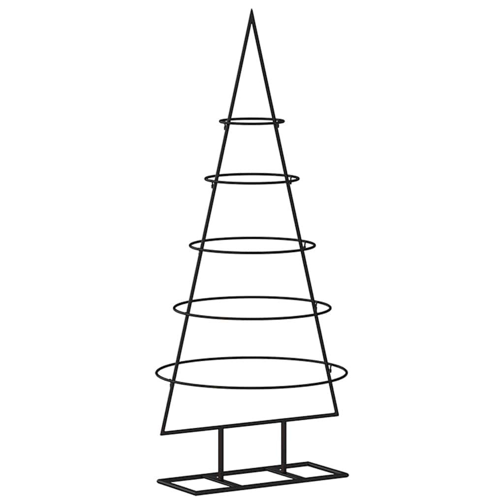 Vidaxl Décoration de Noël arbre de Noël 90 cm en métal noir