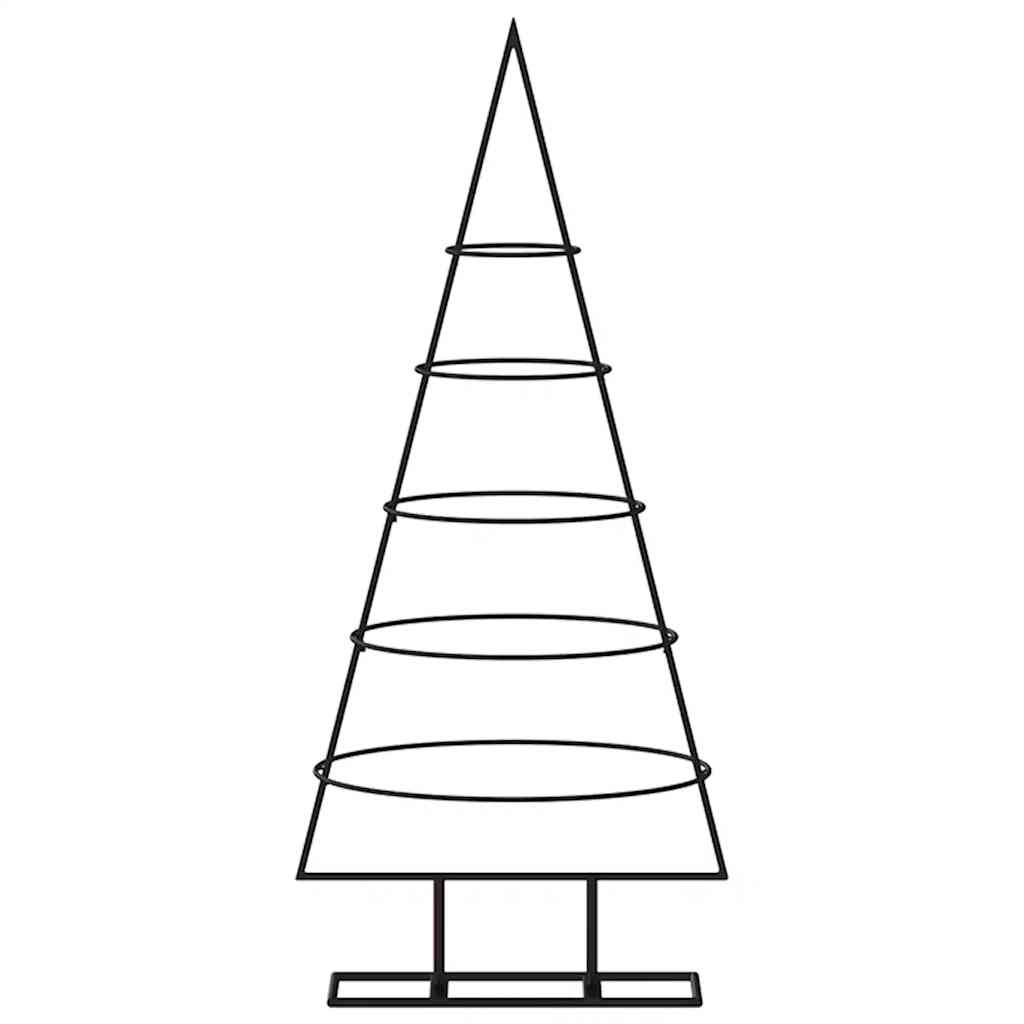 Vidaxl Décoration de Noël arbre de Noël 90 cm en métal noir
