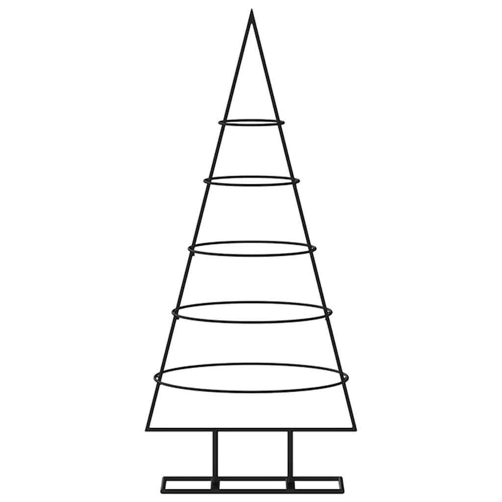 Vidaxl Décoration de Noël arbre de Noël 90 cm en métal noir