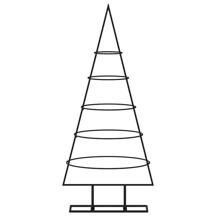 Vidaxl Décoration de Noël arbre de Noël 90 cm en métal noir