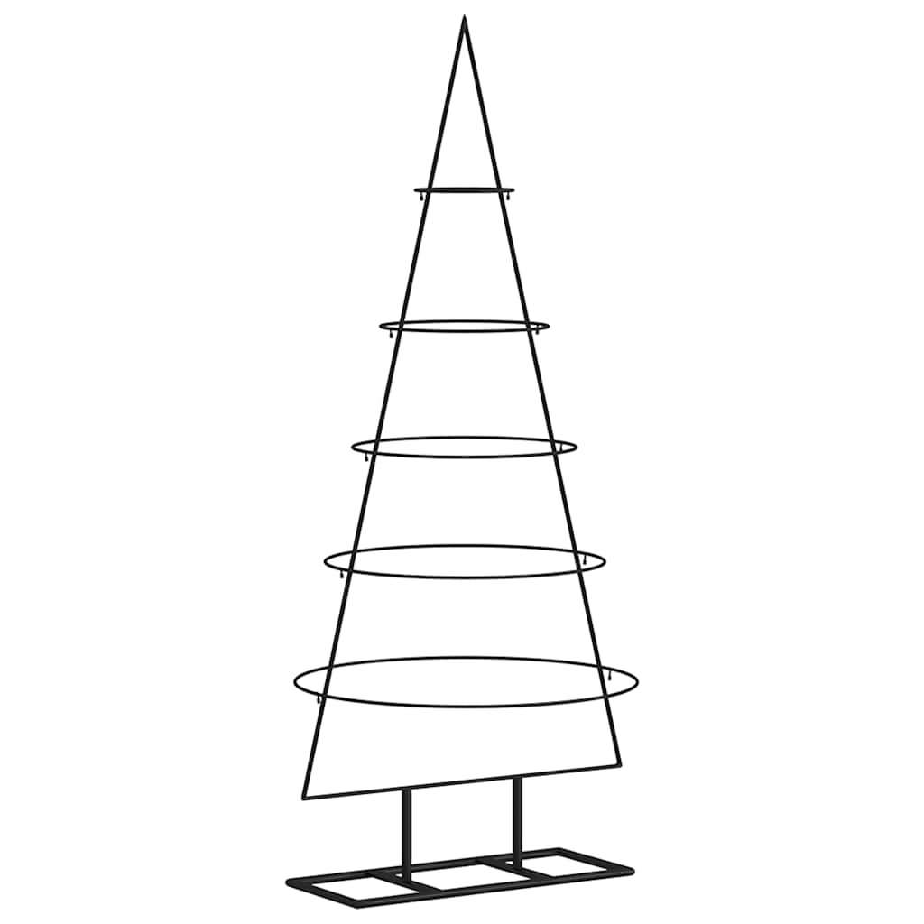 Vidaxl Décoration de Noël arbre de Noël 125 cm en métal noir