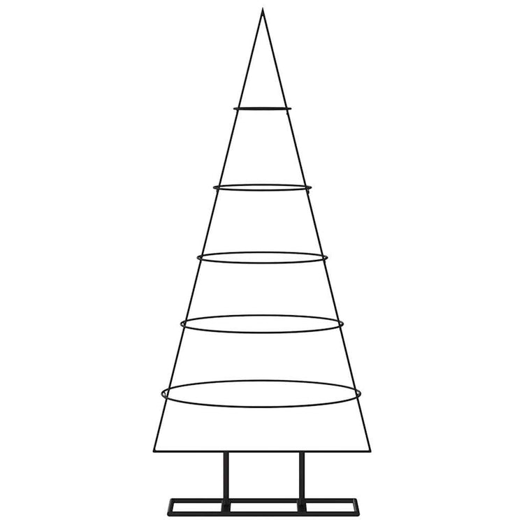 Vidaxl Décoration de Noël arbre de Noël 125 cm en métal noir