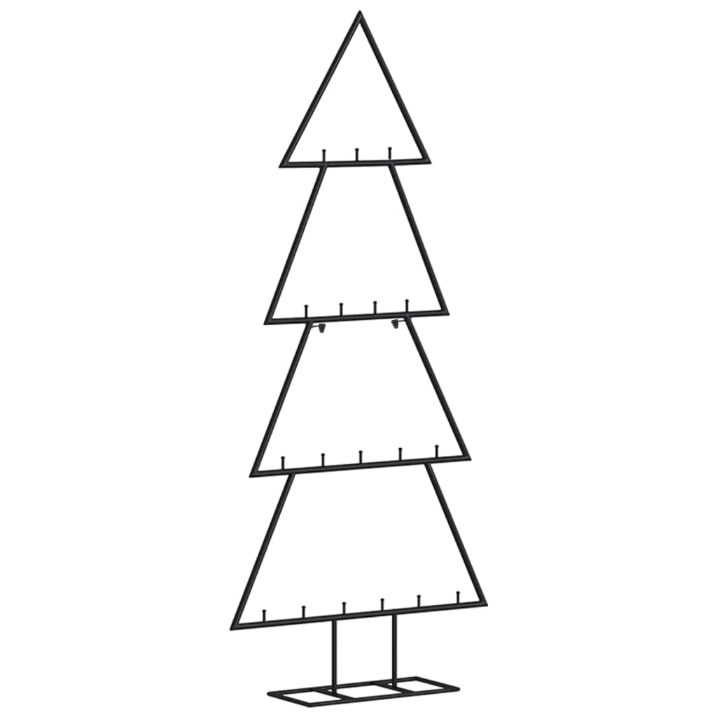 VidaXL décoration de Noël sapin de Noël 90 cm métal noir