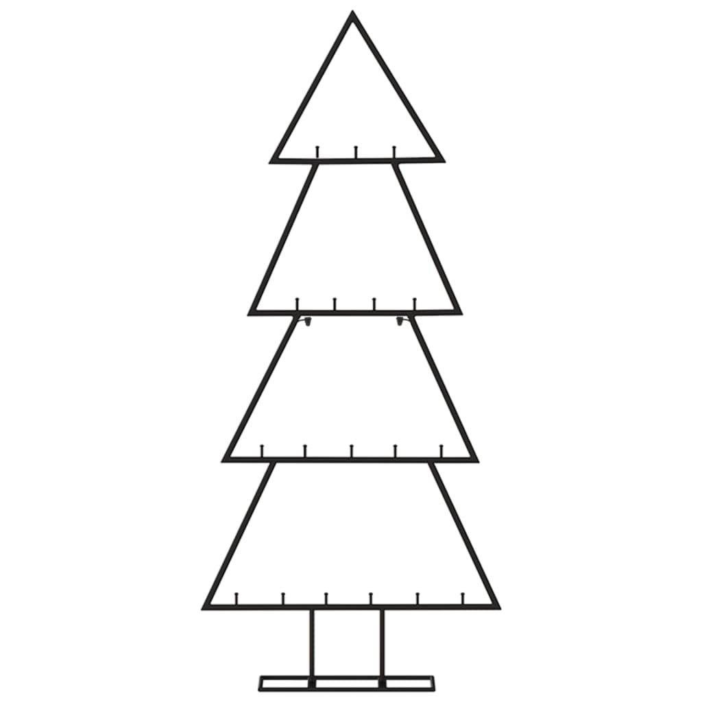 VidaXL décoration de Noël sapin de Noël 90 cm métal noir