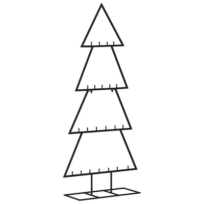 VidaXL décoration de Noël sapin de Noël 125 cm métal noir
