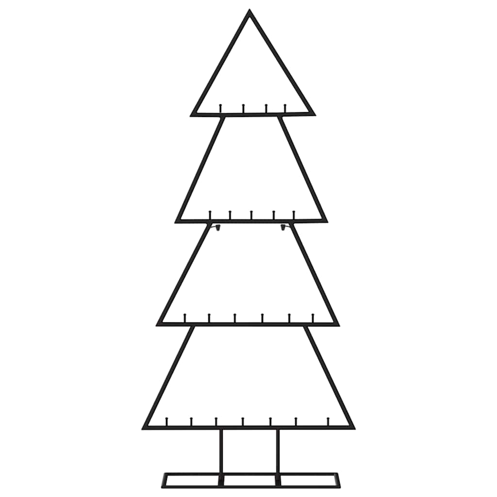 VidaXL décoration de Noël sapin de Noël 125 cm métal noir