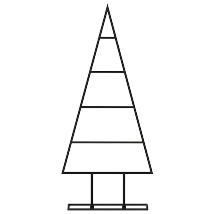 VidaXL décoration de Noël sapin de Noël 60 cm métal noir