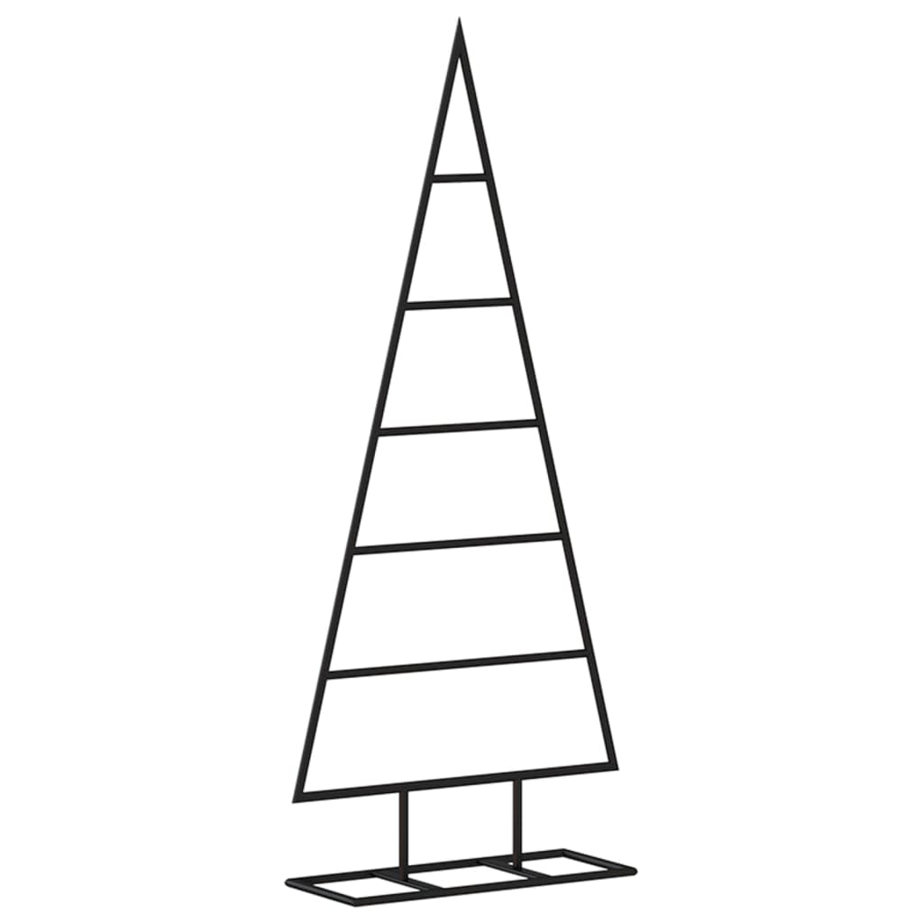 Vidaxl Décoration de Noël arbre de Noël 90 cm en métal noir