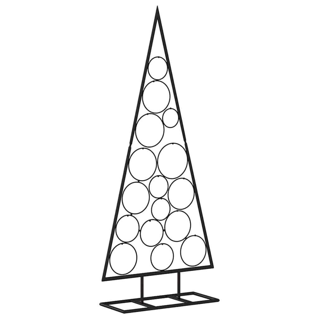 VidaXL décoration de Noël sapin de Noël 125 cm métal noir