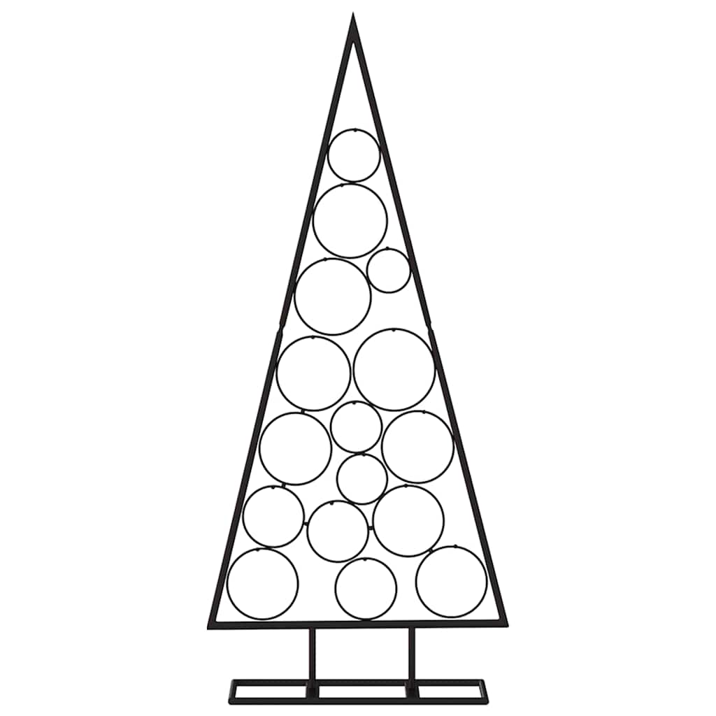 VidaXL décoration de Noël sapin de Noël 125 cm métal noir