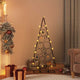 VidaXL décoration de Noël sapin de Noël 125 cm métal noir