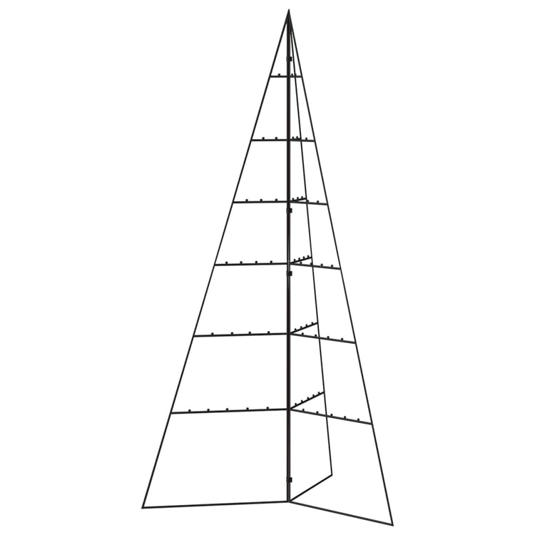 VidaXL décoration de Noël sapin de Noël 140 cm métal noir