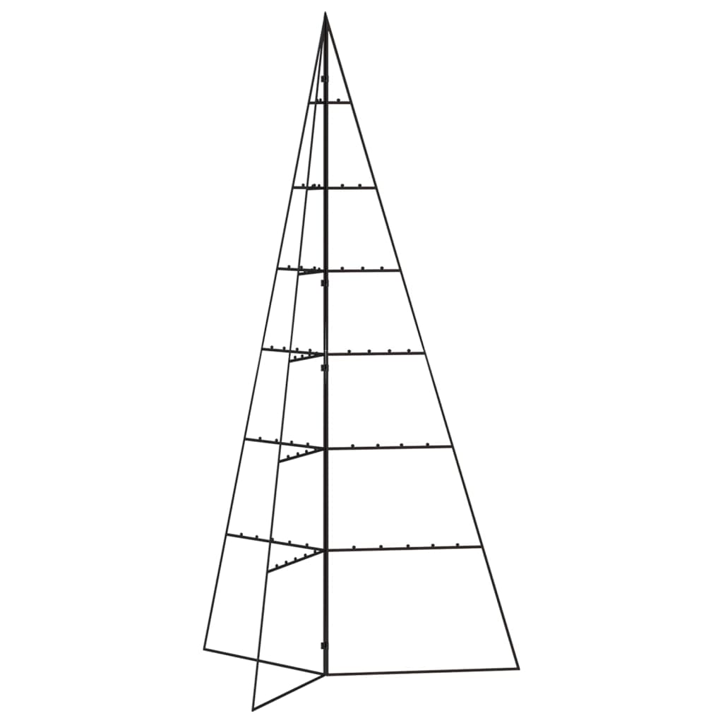 VidaXL décoration de Noël sapin de Noël 140 cm métal noir